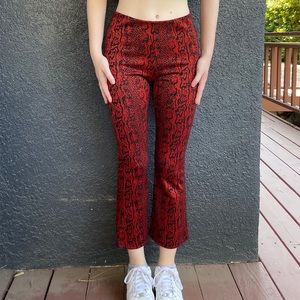 Zara animal print pants